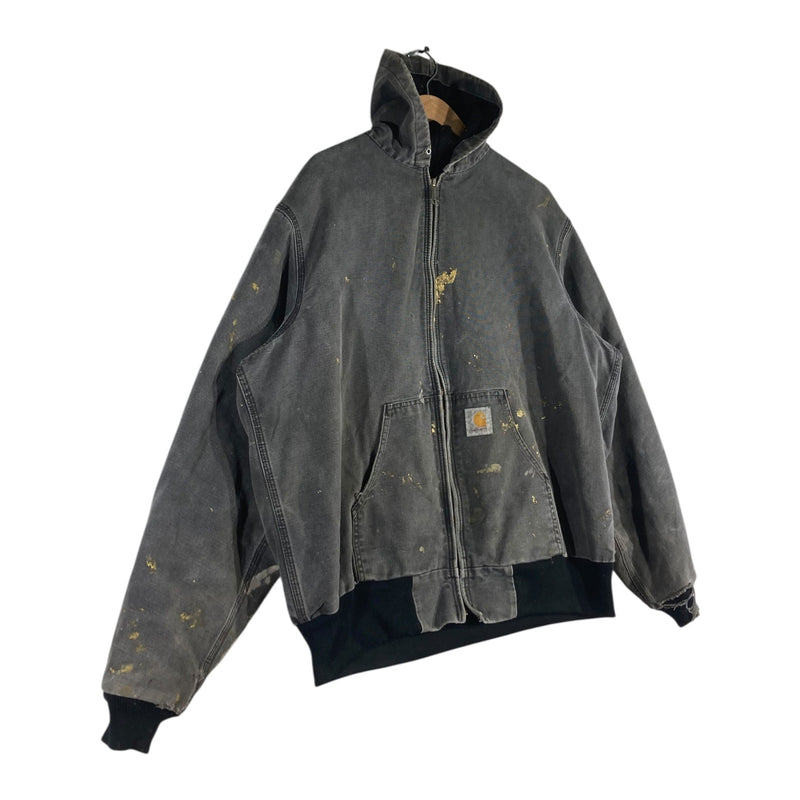 Vintage Carhartt Hooded Full Zip Work Jacket