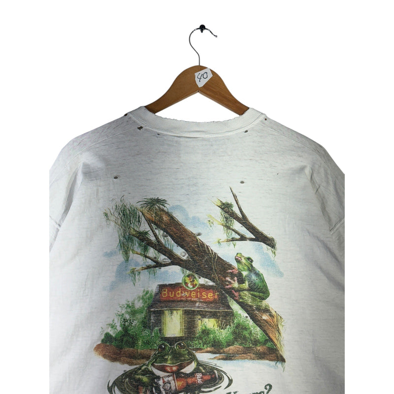 Vintage Budweiser "My Pad Or Yours?" Thrashed T-Shirt