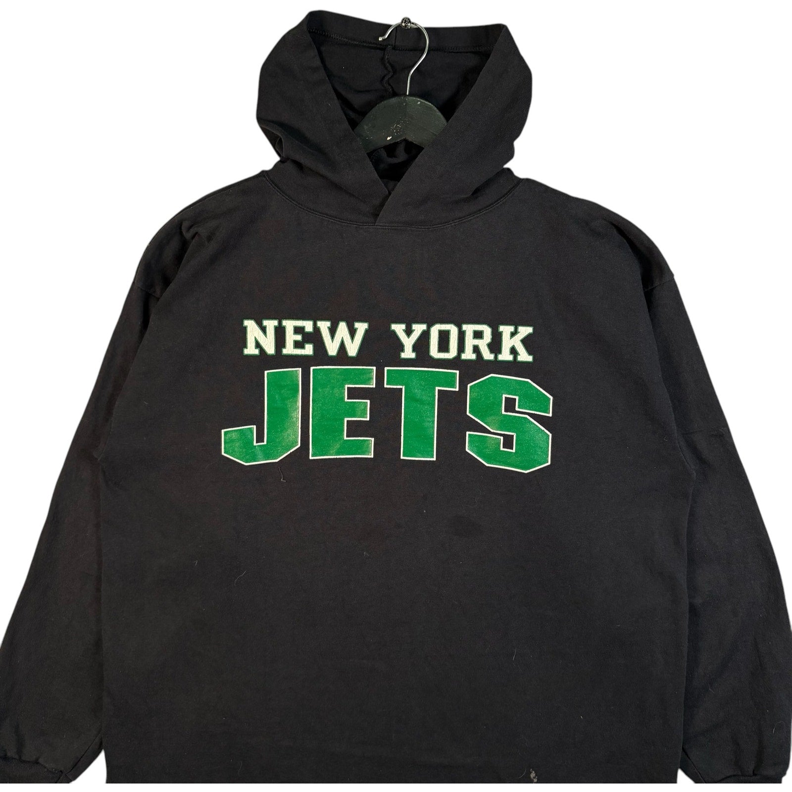 Vintage Champion New York Jets NFL Spellout Hoodie 90s