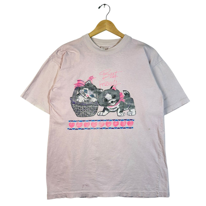 Vintage Best Friends Kittens Graphic T-Shirt