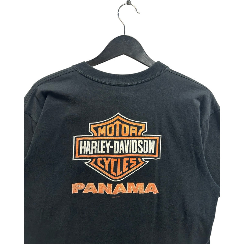 Vintage Harley Davidson Motorcycles Flaming Engine Tee