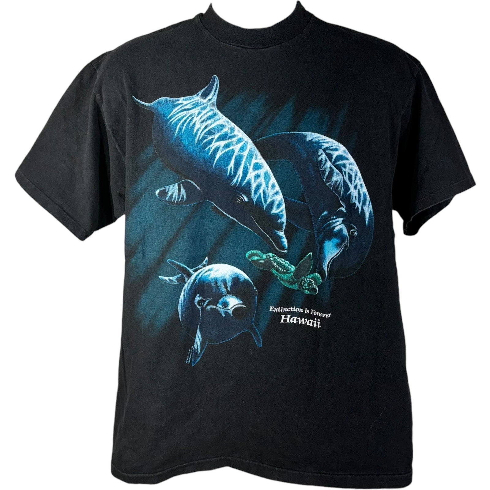 Vintage "Extinction Is Forever" Hawaii Dolphins Tee 90s