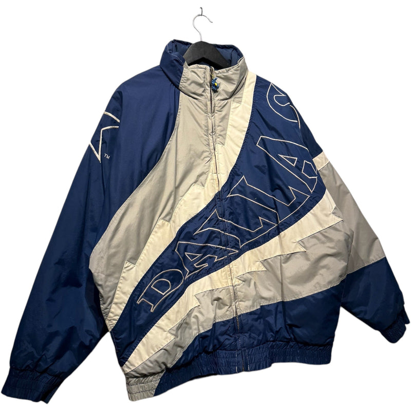 Vintage Lee Dallas Cowboys Color Block NFL Puffer Jacket