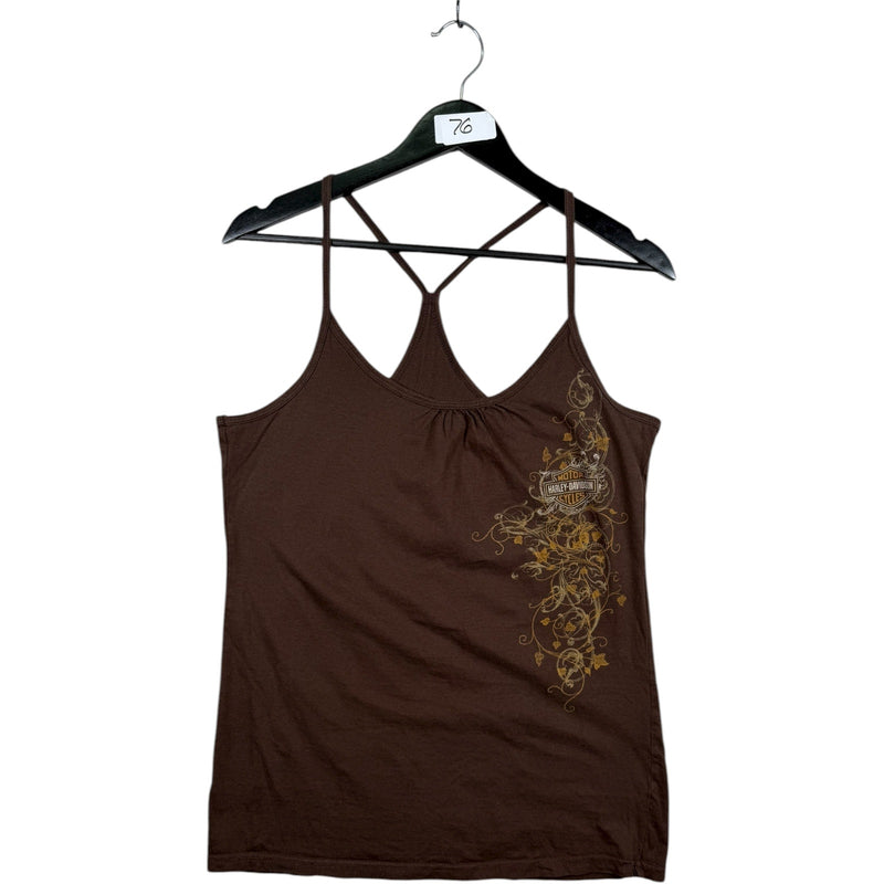 Vintage Harley Davidson Floral Cami Tank Top