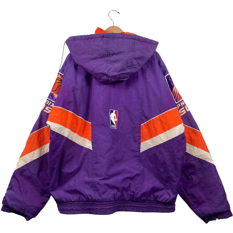 Vintage Starter Phoenix Suns NBA Full Snap Button Hooded Jacket
