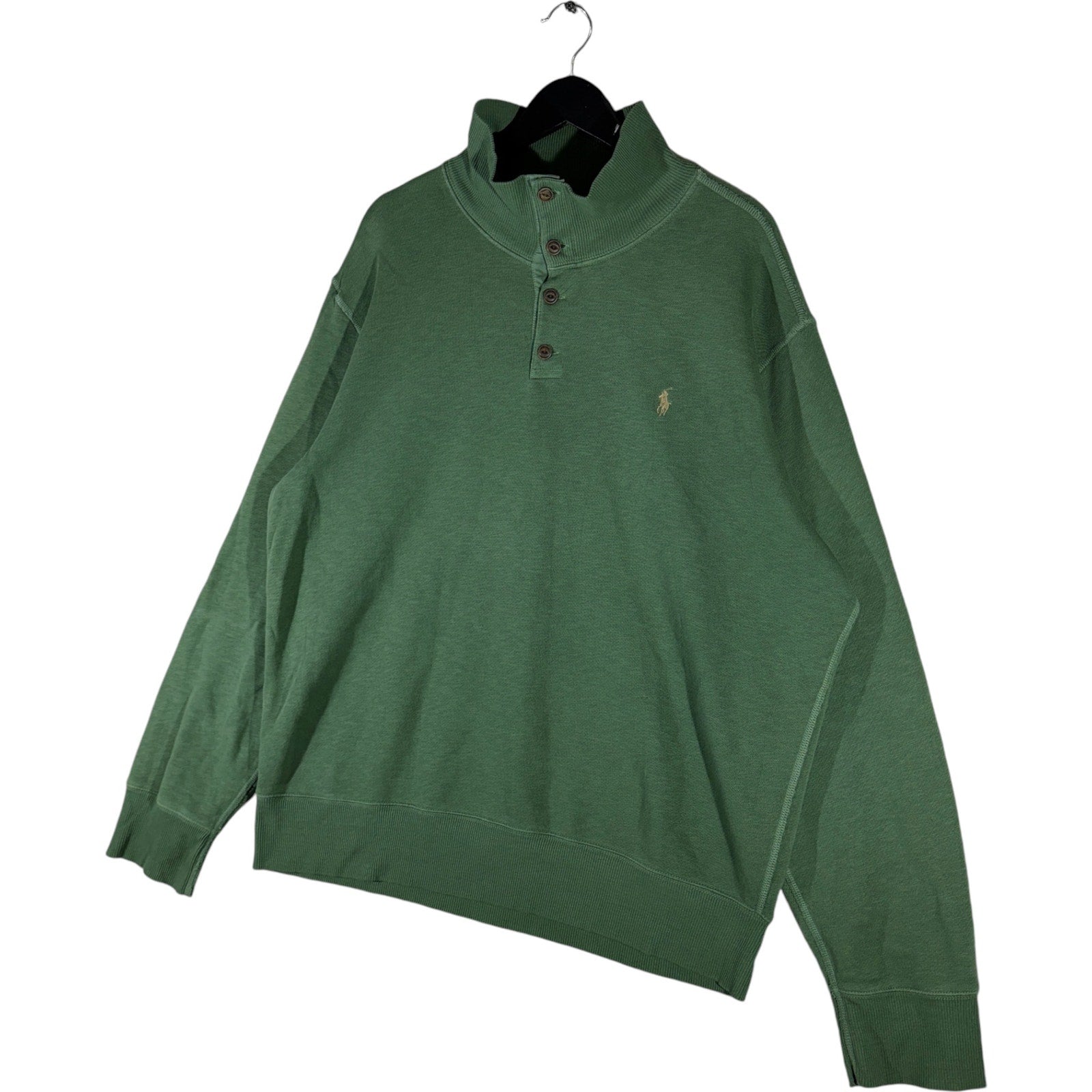 Vintage Robinson's Plaid Green White Copper Zip Polo Shirt outlet - L