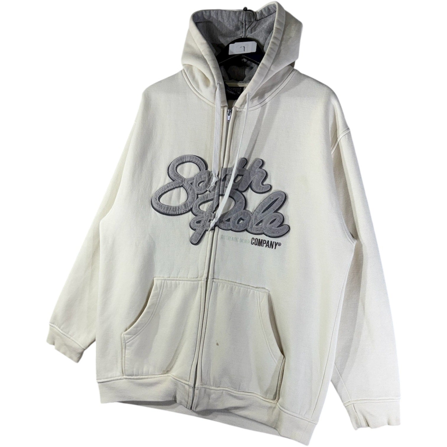 Vintage South Pole Embroidered Logo Full Zip Hoodie