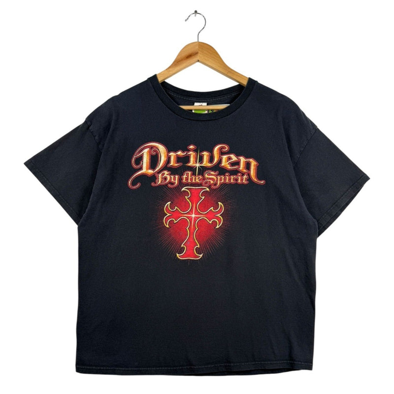 Vintage Motorcycle Driven By The Spirit Romans 8:9-10 T-Shirt