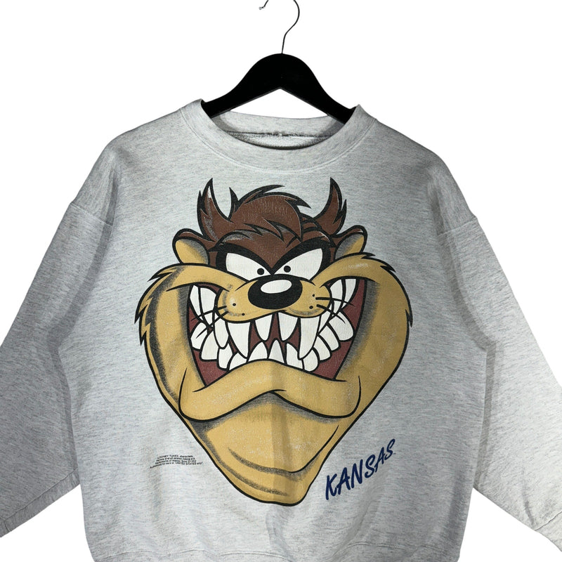 Vintage Taz Big Face Kansas Crewneck