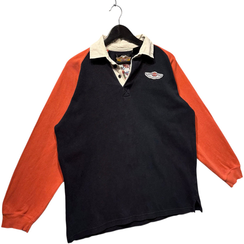 Vintage Harley Davidson Mullet Long Sleeve Rugby