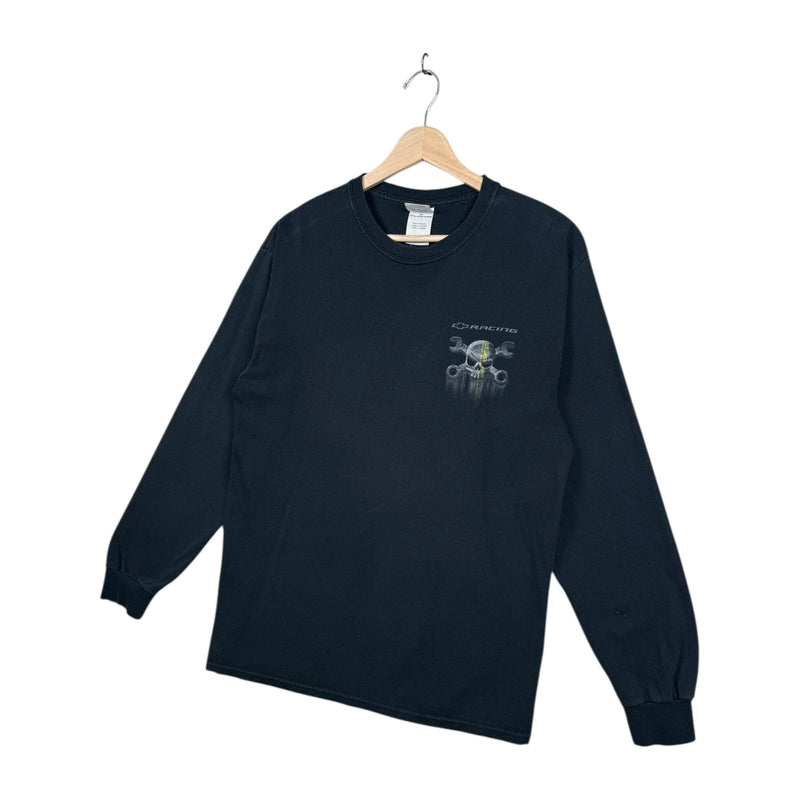 Vintage Racing Skull Wrench Graphic Long Sleeve