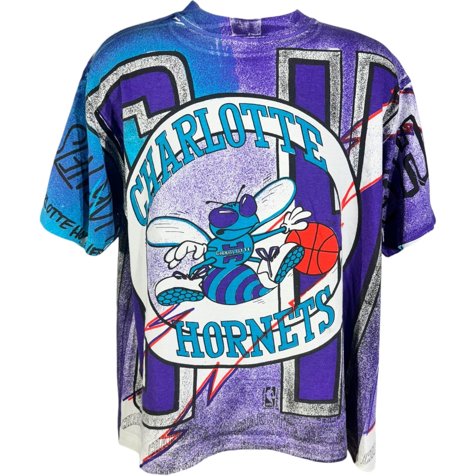 Vintage Charlotte Hornets AOP Tee