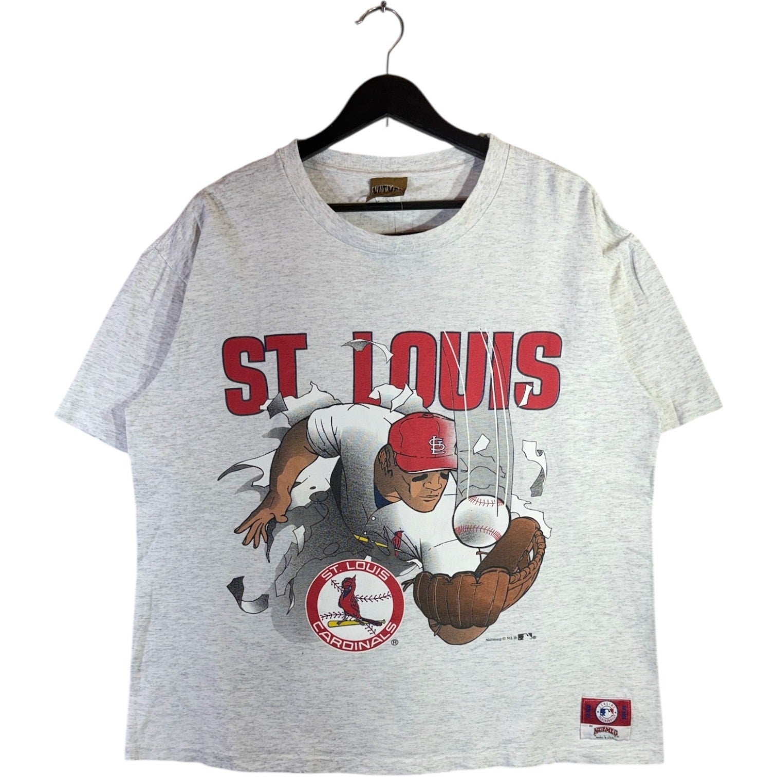 Vintage St. Louis Cardinals MLB Cartoon T-Shirt