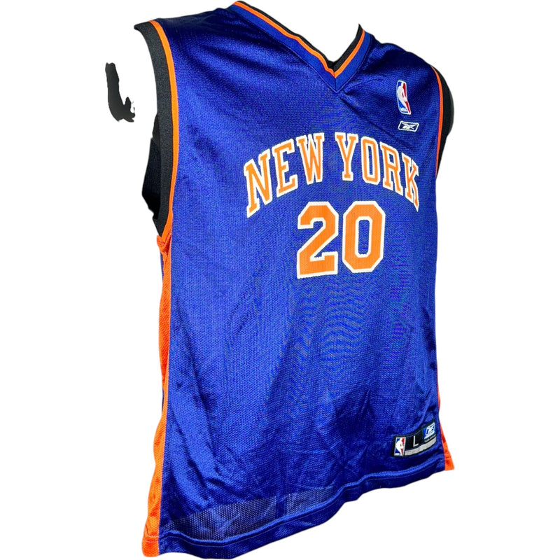 Vintage Reebok New York Knicks #20 Allan Houston Jersey