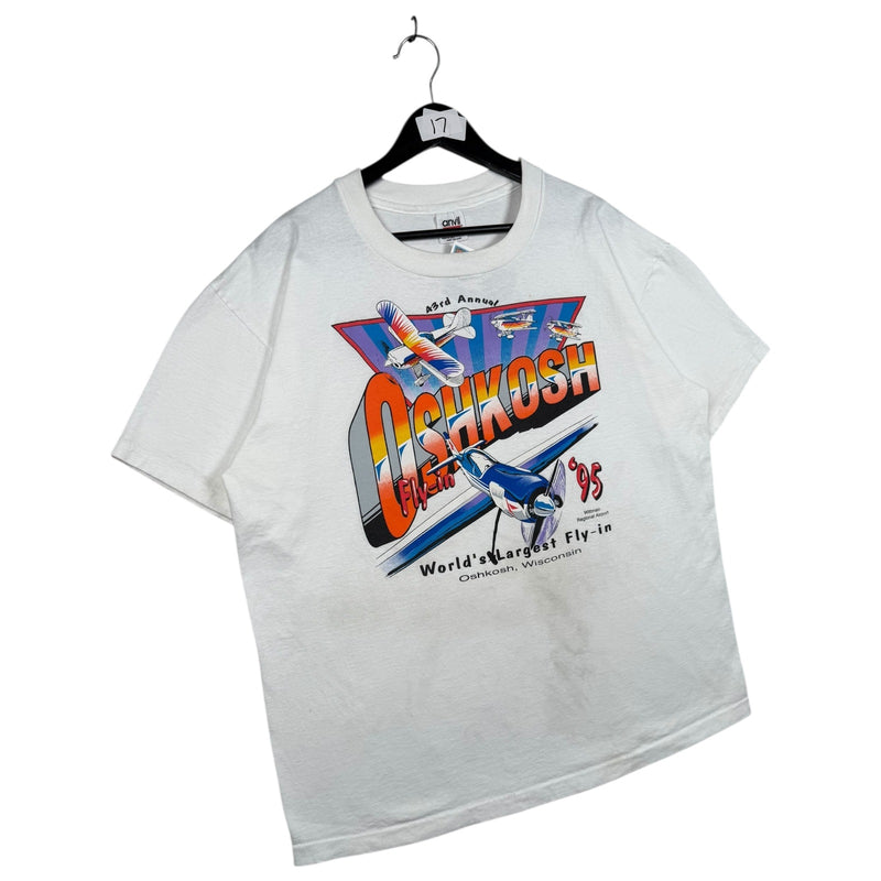 Vintage Oshkosh Aviation Airshow Graphic T-Shirt