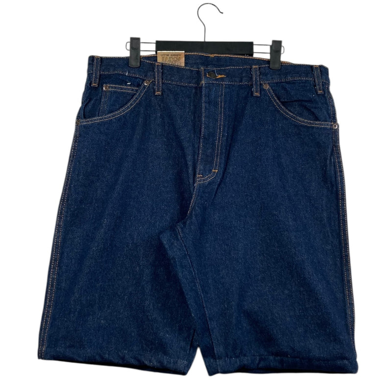 Vintage Dickies Regular Fit Dark Wash Denim Shorts 36