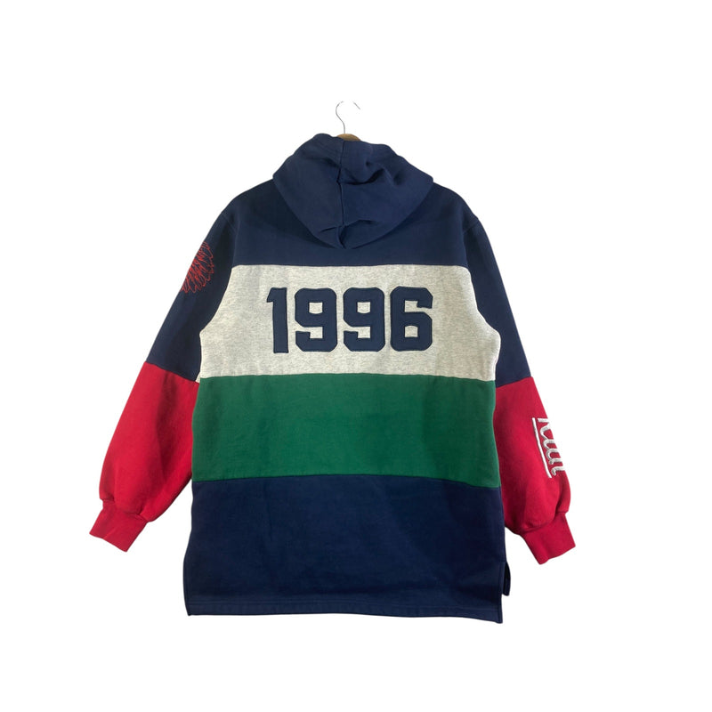 Vintage New York Natives Color Block Pullover Hoodie