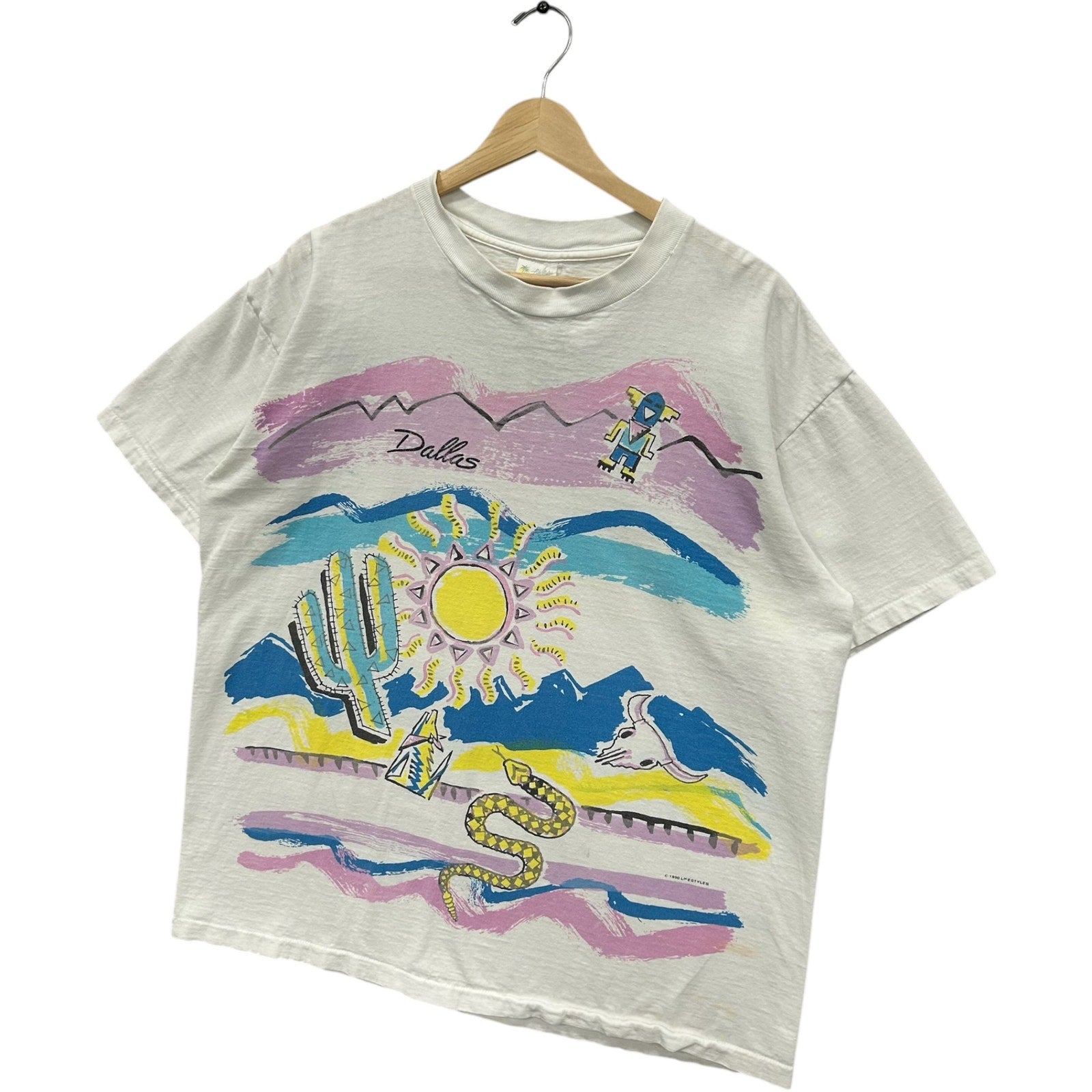 Vintage Desert Sunset Art Tee