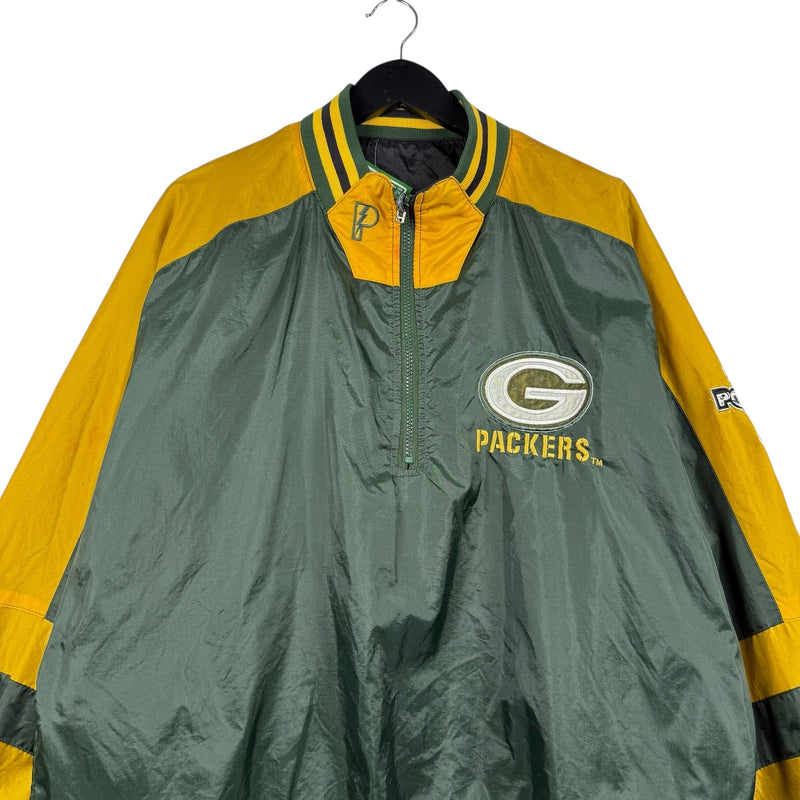 Vintage Green Bay Packers Team Logo NFL Reversible Jacket