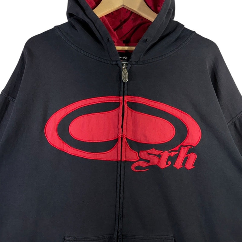 Vintage SRH Embroidered Logo Full-Zip Hoodie