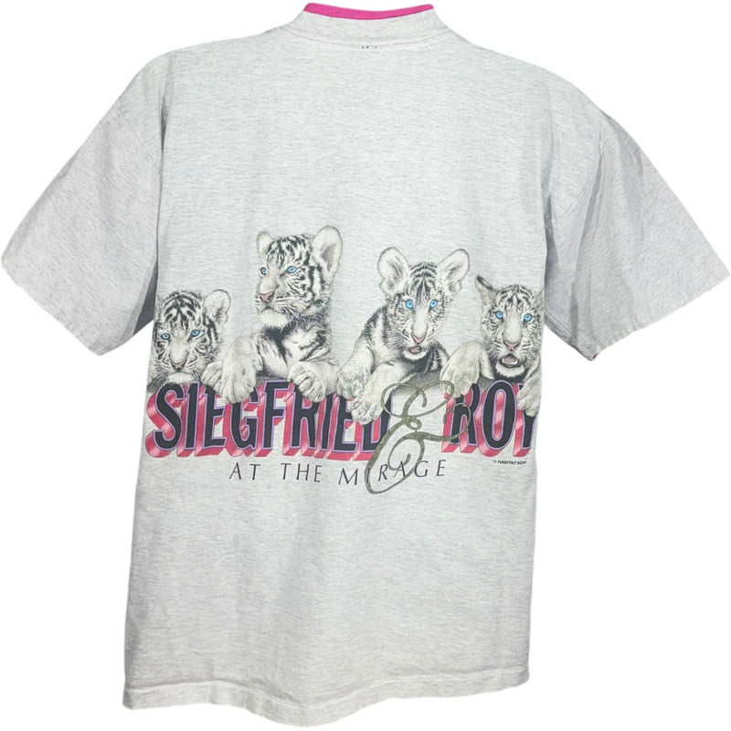 Vintage Segfried And Roy Snow Leopard  Tee