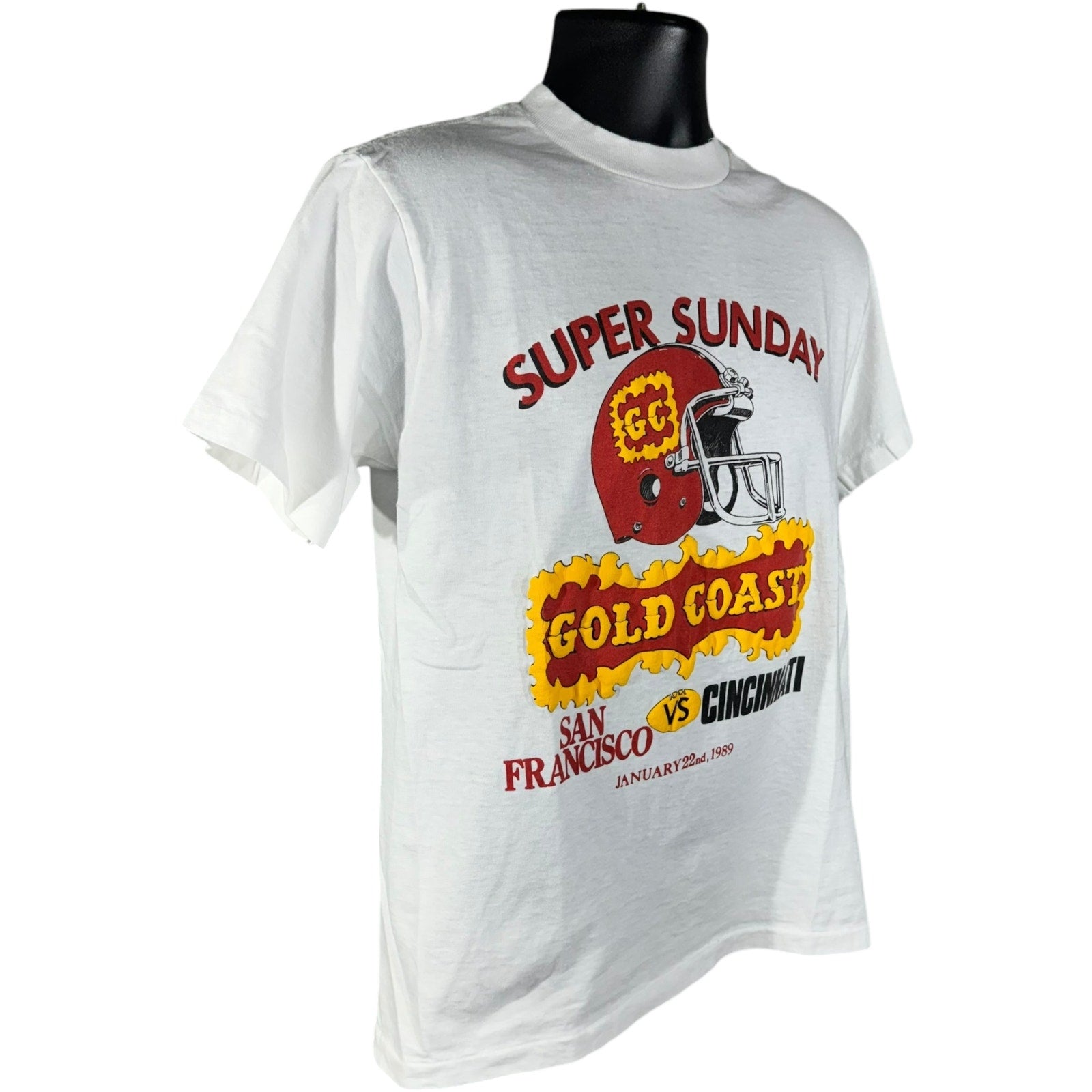 Vintage Super Bowl XXIII SanFrancisco vs Cincinnati Tee 1989