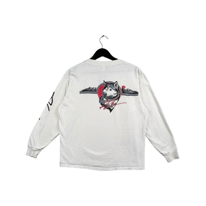 Vintage Alaska Husky Dog Graphic Long Sleeve