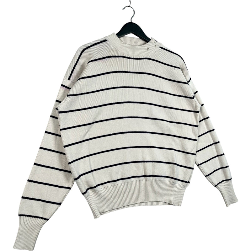 Vintage Polo Ralph Lauren Striped Side Button Sweater
