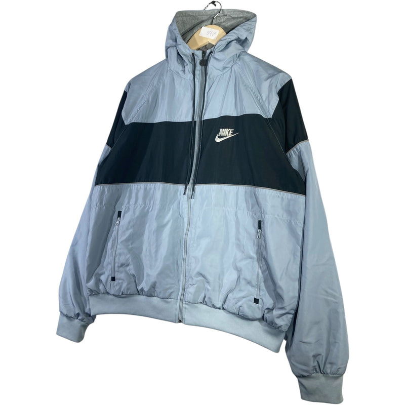 Vintage Nike Color Block Full Zip Hooded Windbreaker