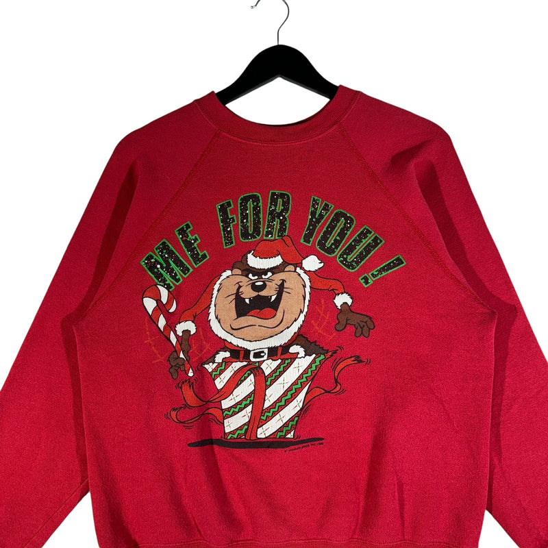 Vintage Looney Tunes Taz Christmas Present Crewneck