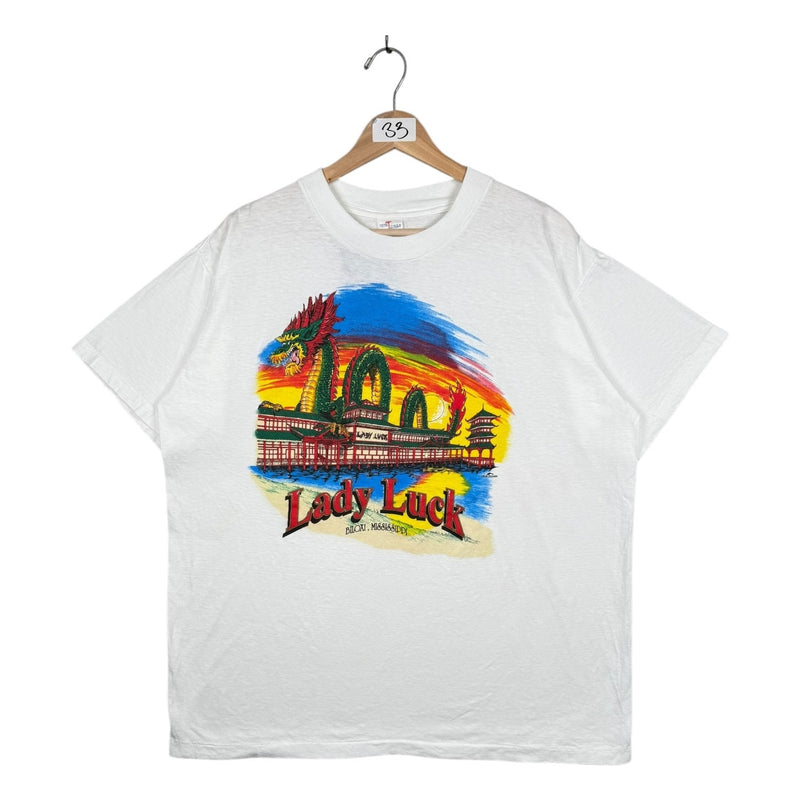 Vintage Lady Luck Dragon Casino T-Shirt