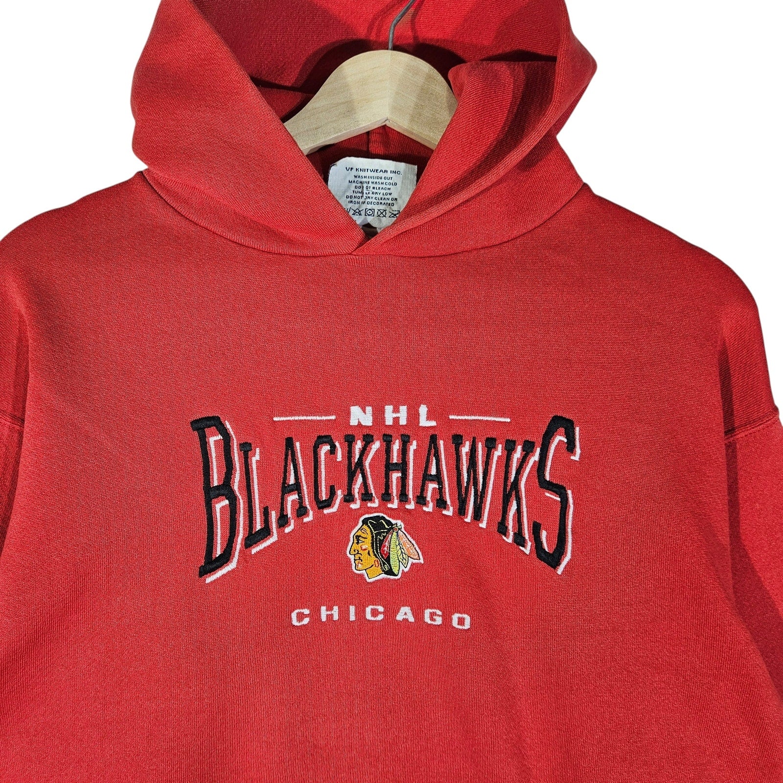 Vintage Chicago Blackhawks Team Logo Hoodie