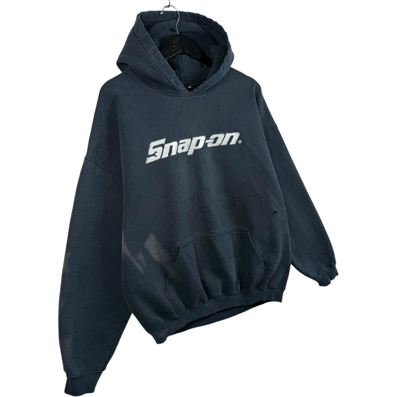 Vintage Gildan Snap-on Pullover Hoodie