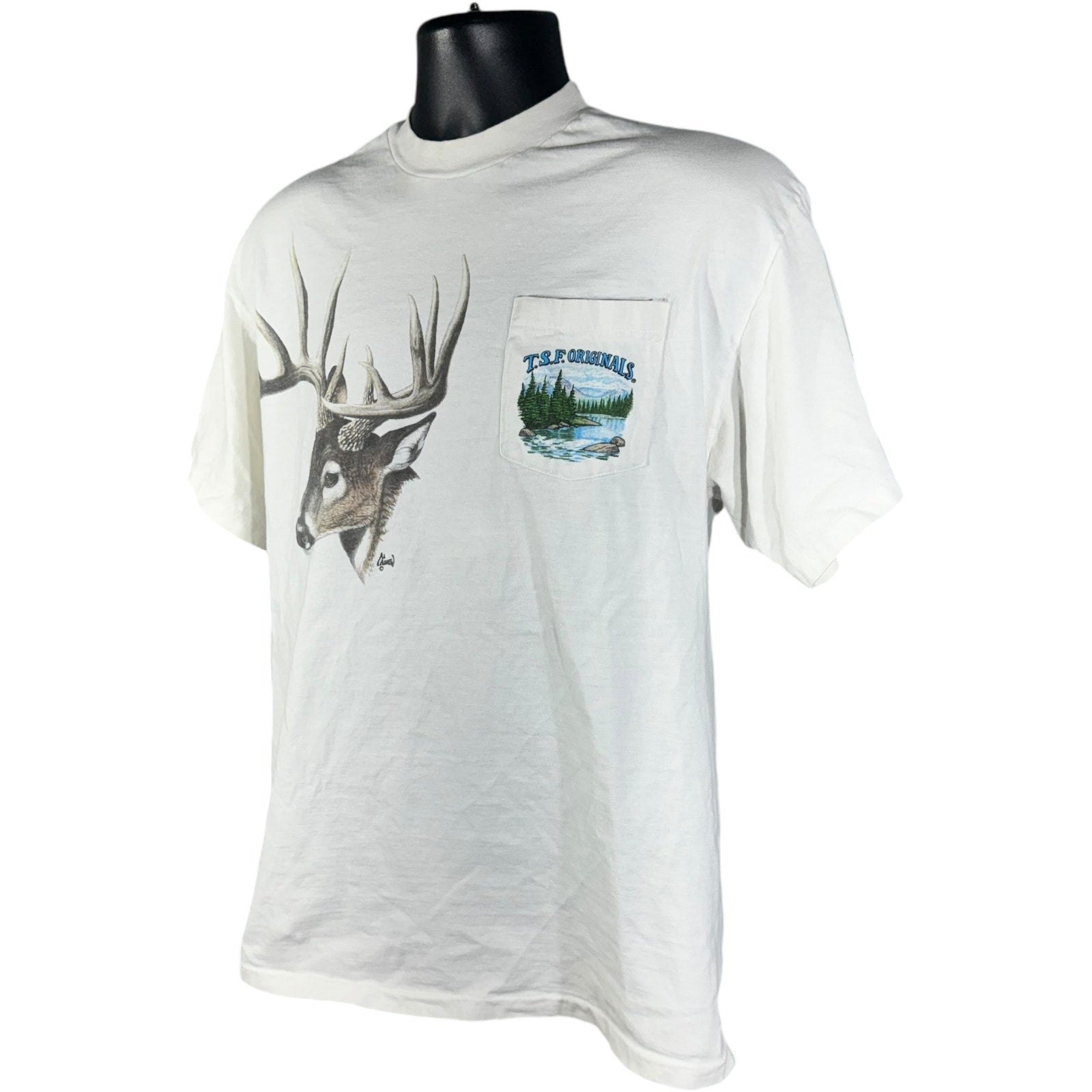 Vintage T.S.F. Originals Buck Nature Pocket Tee