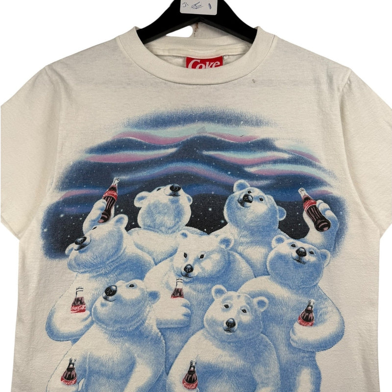Vintage Coke Coca-Cola Polar Bears Graphic T-Shirt