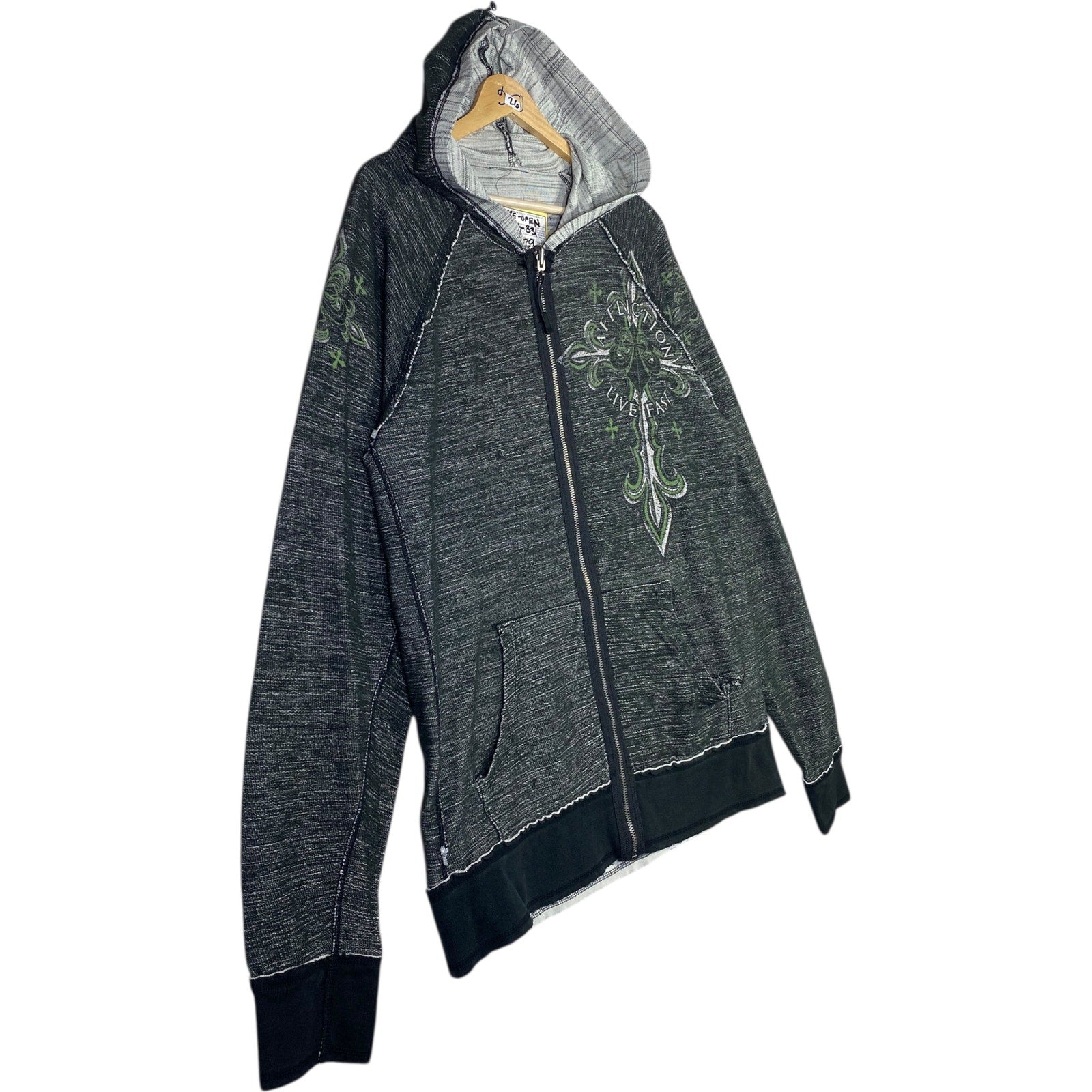 Vintage Affliction Live Fast Bomber Jacket