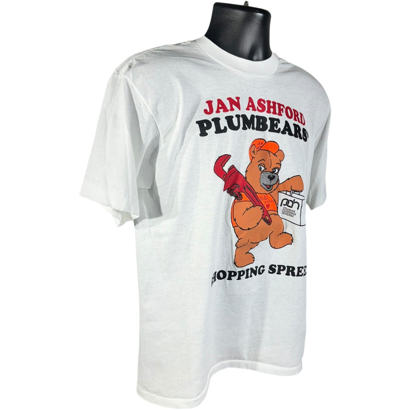 Vintage Jan Ashford Plumbears' Shopping Spree Graphic Tee