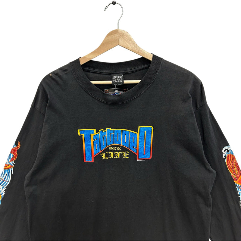 Vintage Y2K Tattoo Convention Long Sleeve Sleeve Print Tee