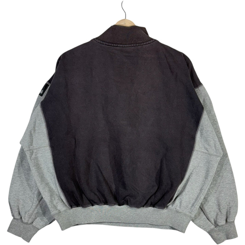 Vintage Adidas Mini Logo Color Block 1/4 Zip Sweatshirt