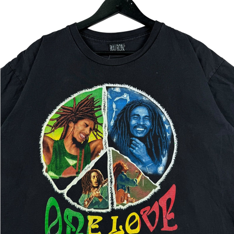 Vintage Bob Marley One Love Reggae Peace Graphic T-Shirt
