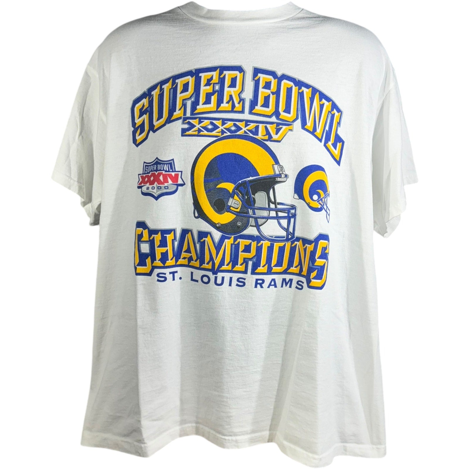 Vintage St. Louis Rams Super Bowl XXXIV Champions NFL Tee