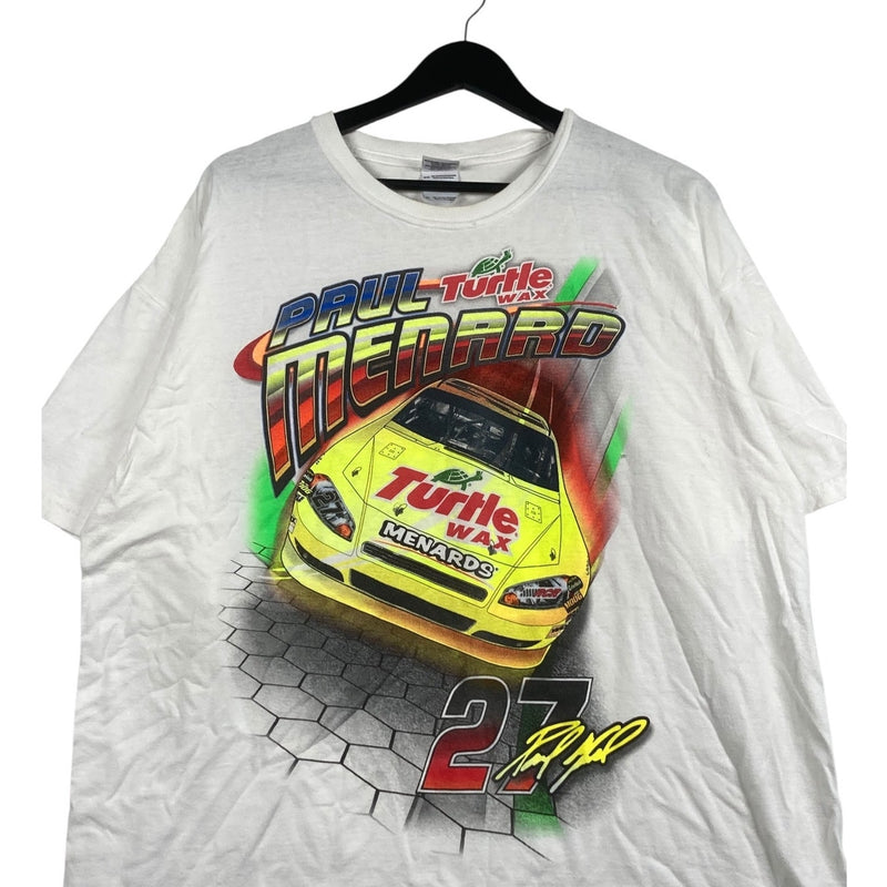 Vintage Paul Menard Turtle Wax #27 NASCAR T-Shirt