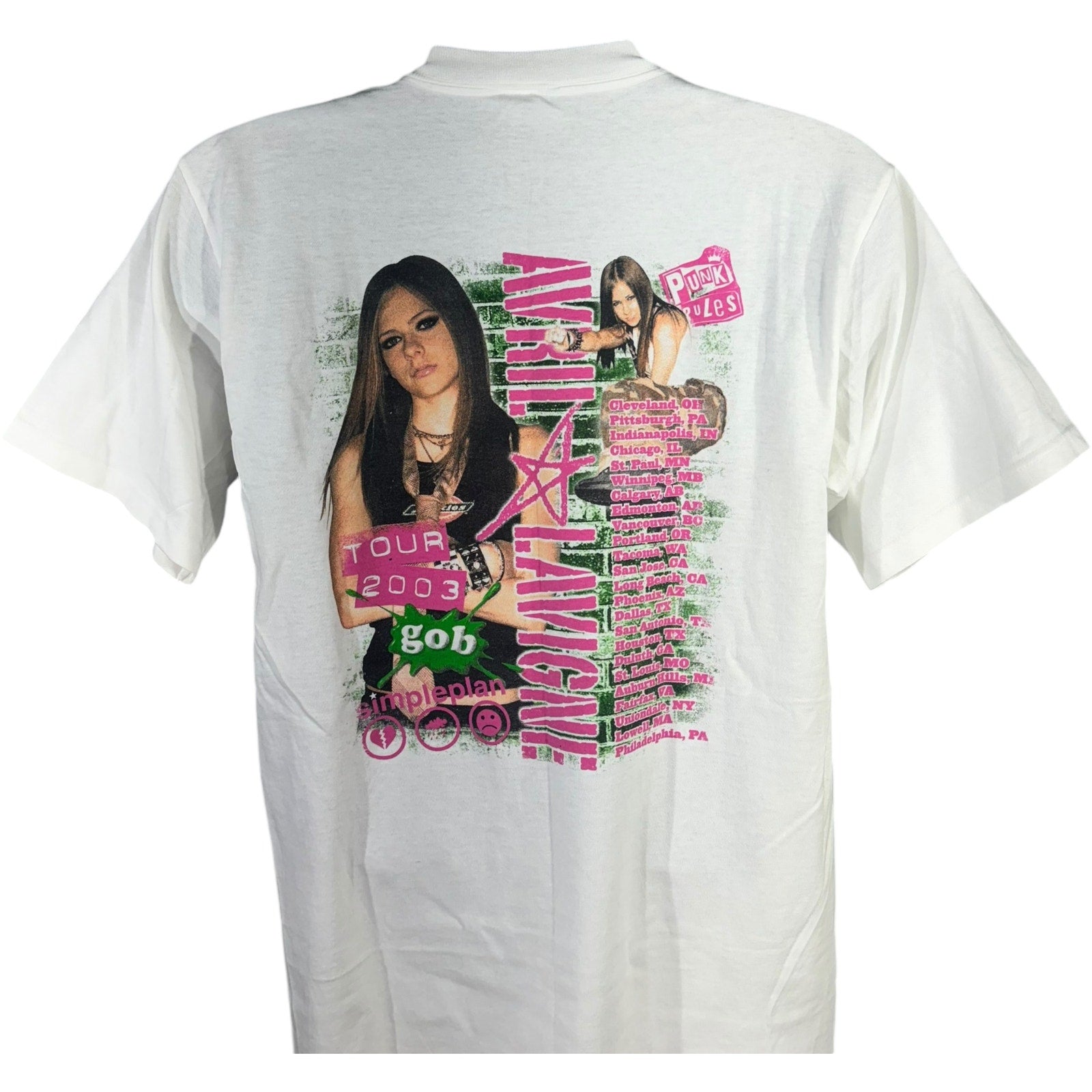 Vintage Avril Lavigne Tour Tee 2003