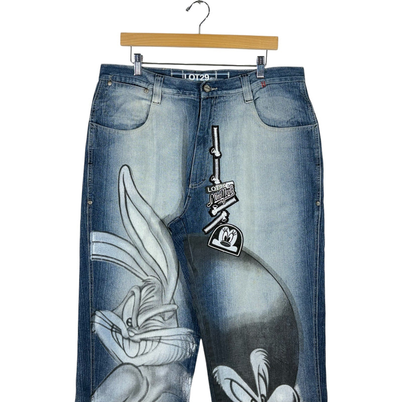 Vintage Lot 29 Looney Tunes Straight Leg Denim Jeans 38 x 33