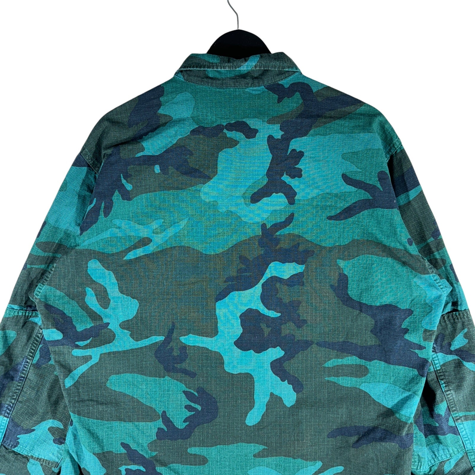 Vintage Overdye Camo Military Light Jacket