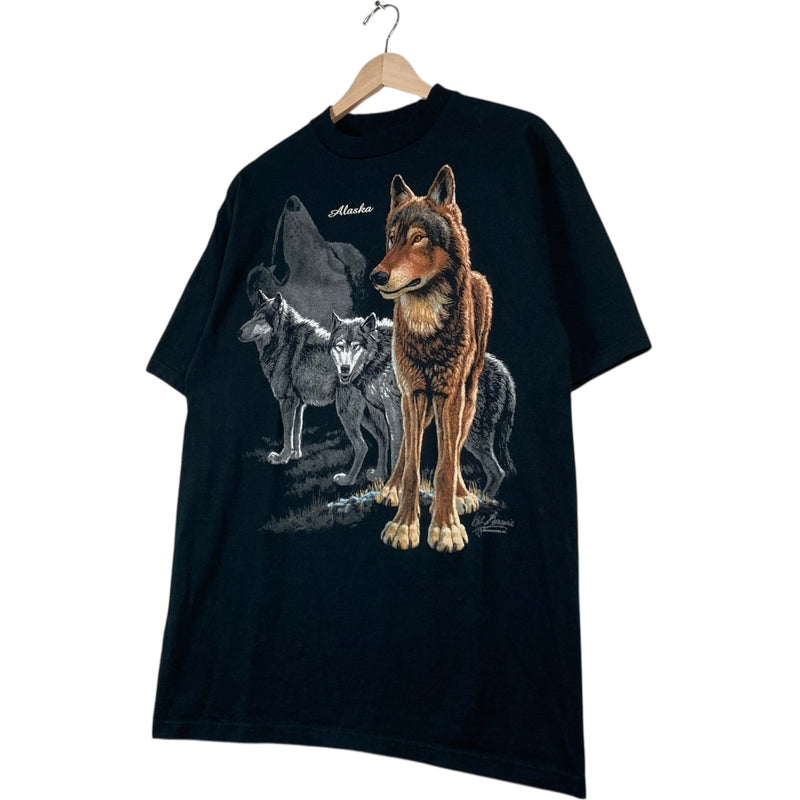 Vintage Howling Wolves Alaska Souvenir Tee