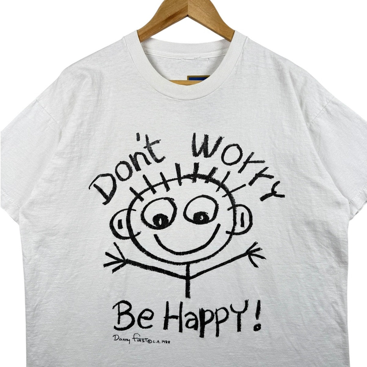 Vintage Positive Smiley Graphic T-Shirt