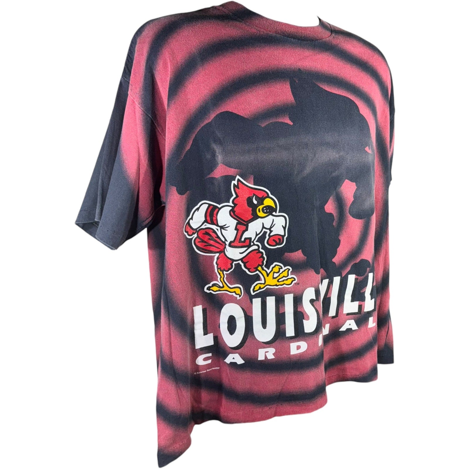 Vintage University of Louisville Cardinals Shadow AOP Tee