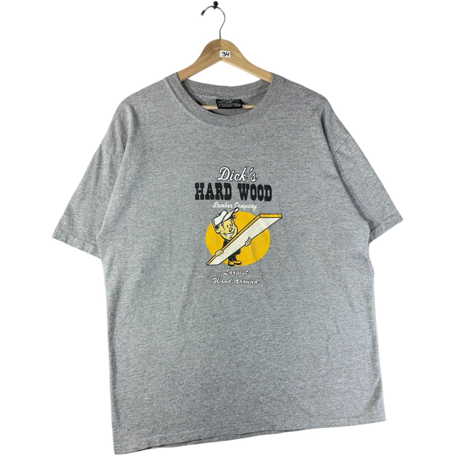 Vintage Dick’s Hard Wood Funny Graphic T-Shirt