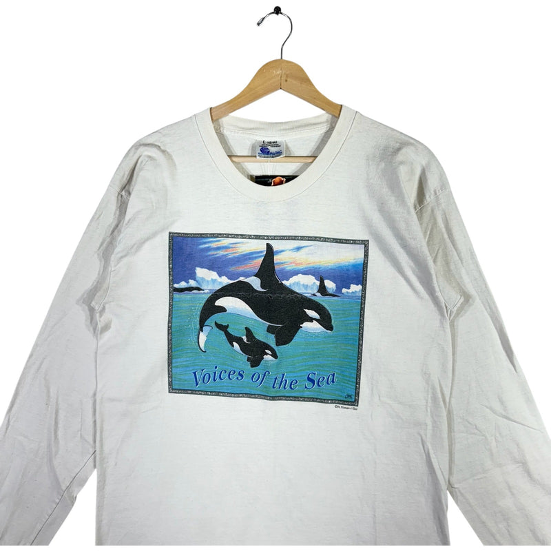 Vintage "Voices Of The Sea" Killer Whales Long Sleeve